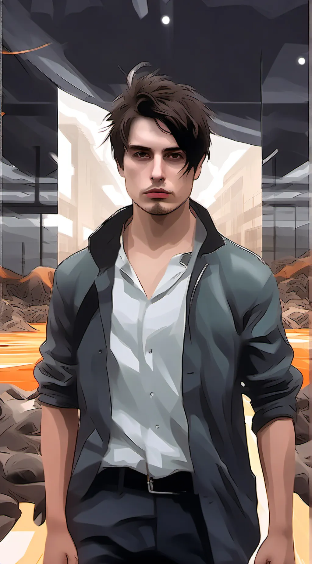 ai character: Sam and colby background