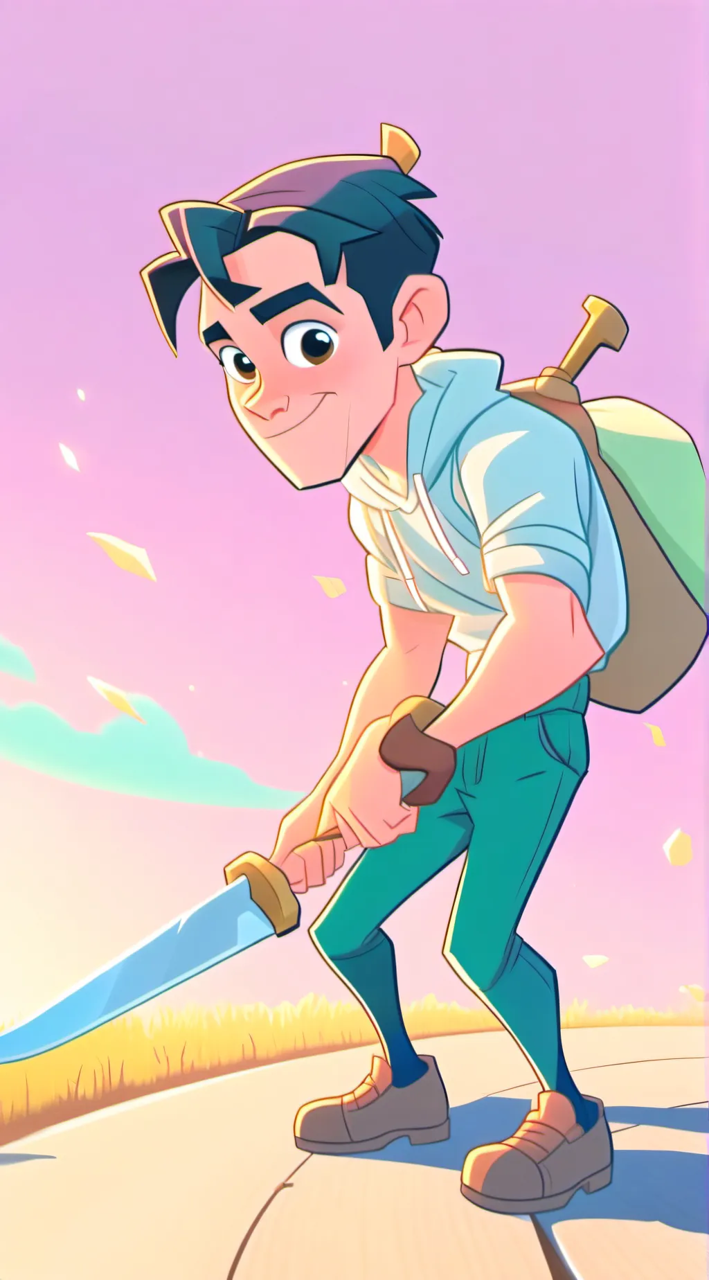ai character: Steve (Minecraft) background