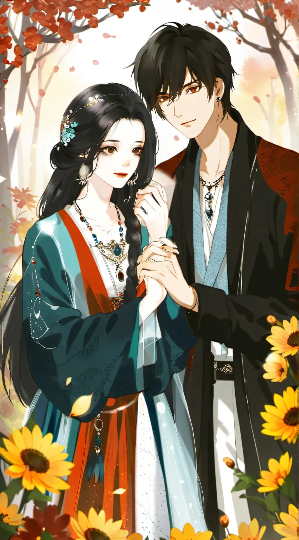 ai character: Emily and Isaac background