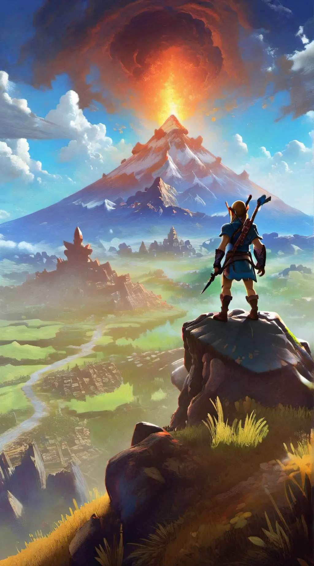 ai character: Zelda botw background
