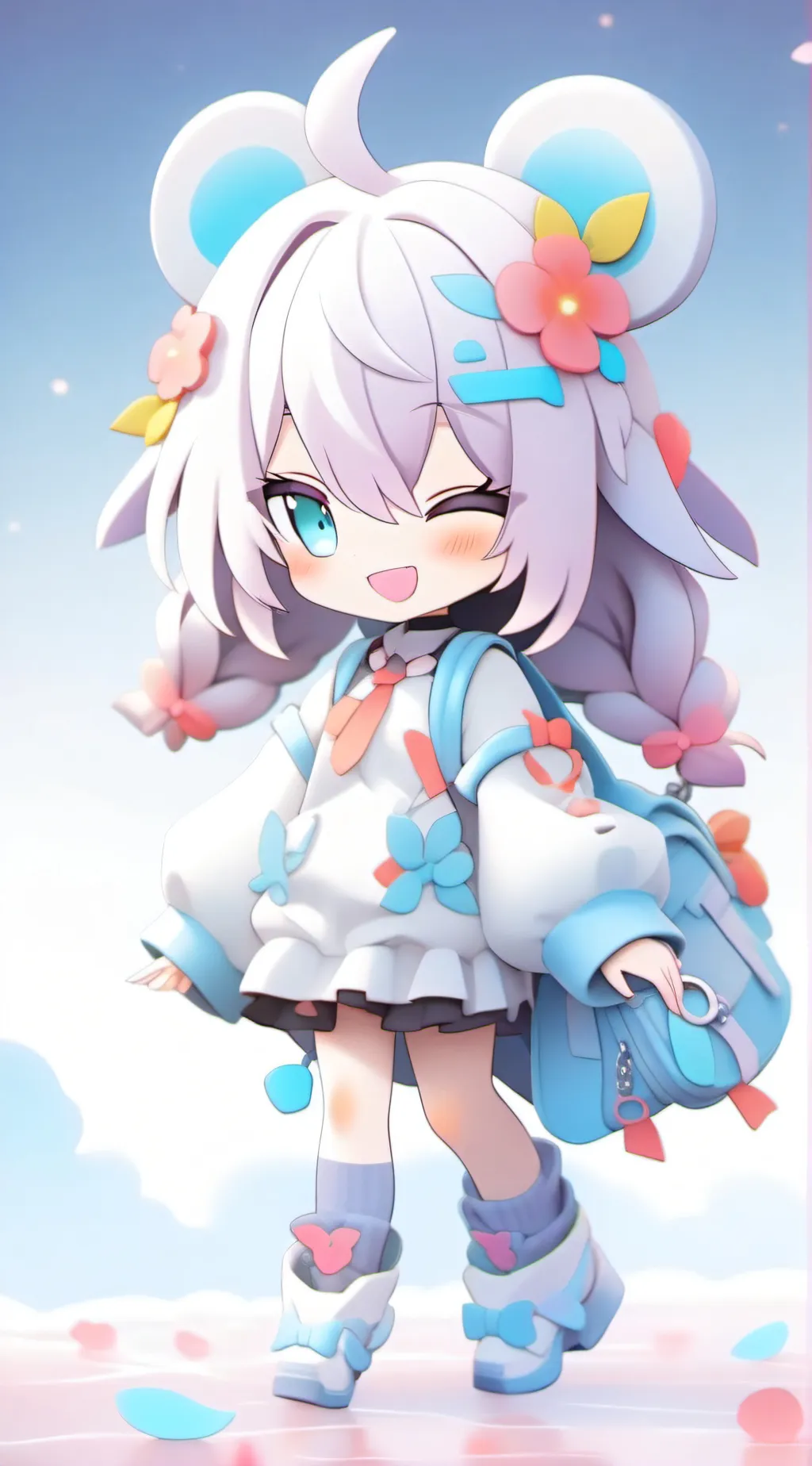 ai character: luna the hedgehog background