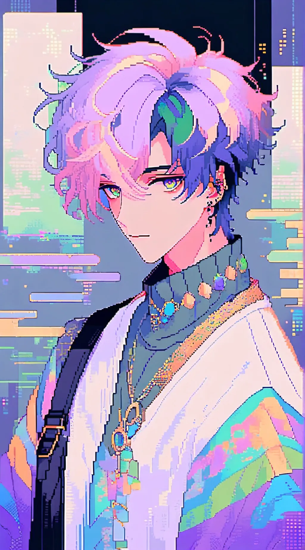 ai character: Orchid background