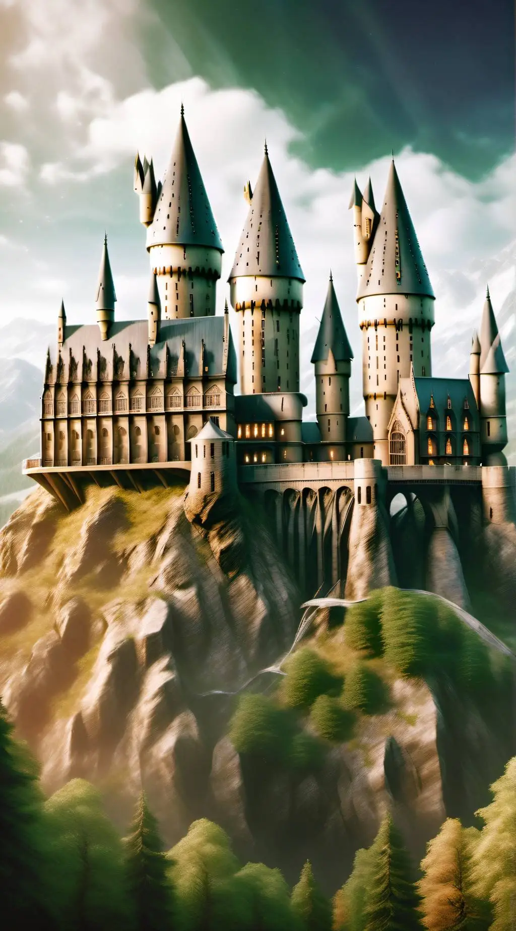 ai character: Hogwarts  background