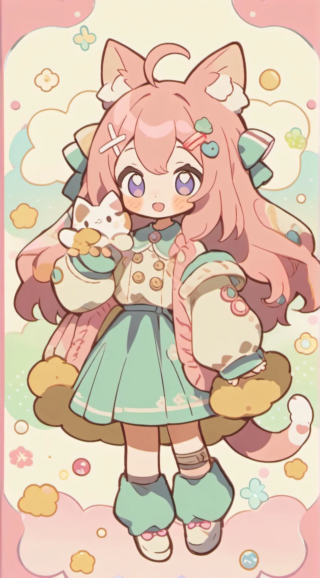 ai character: uwu cat background