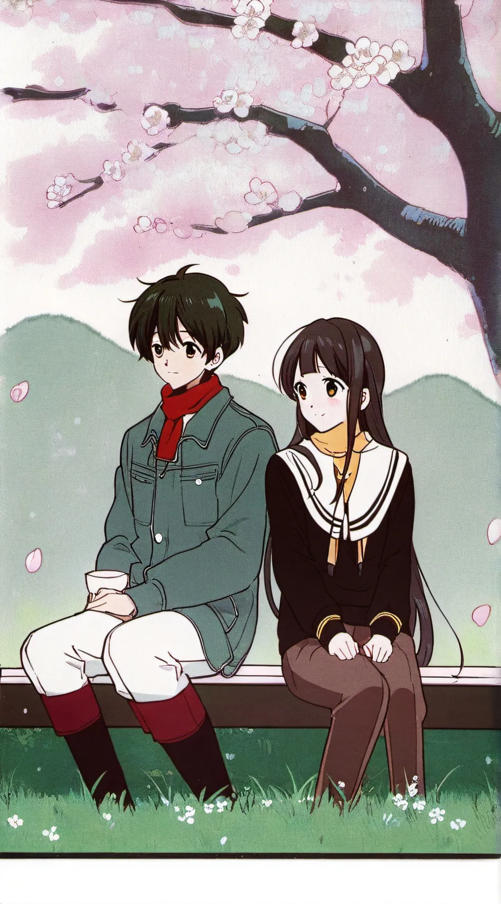 ai character: ms sasha x mr demi background