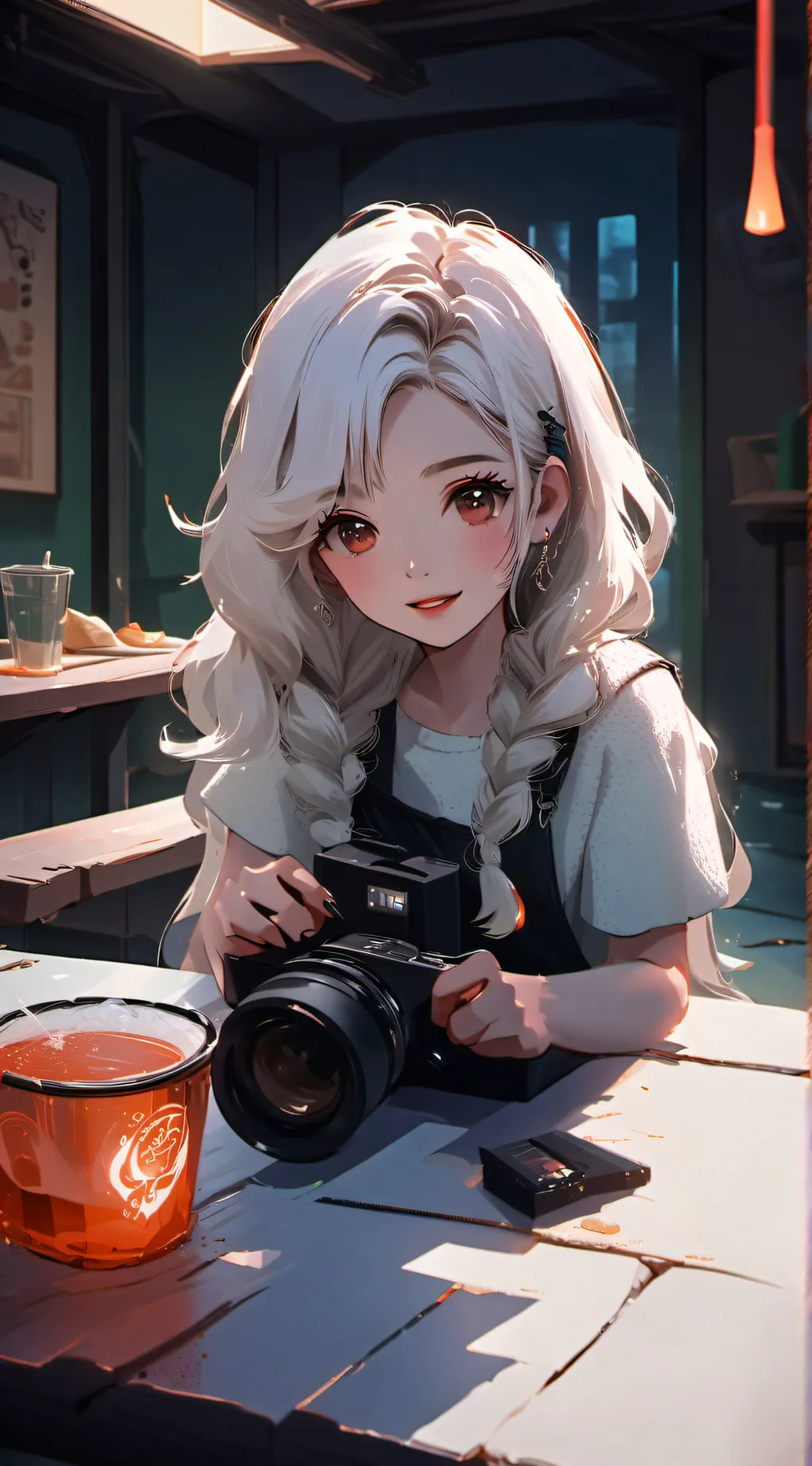 ai character: Lana  background