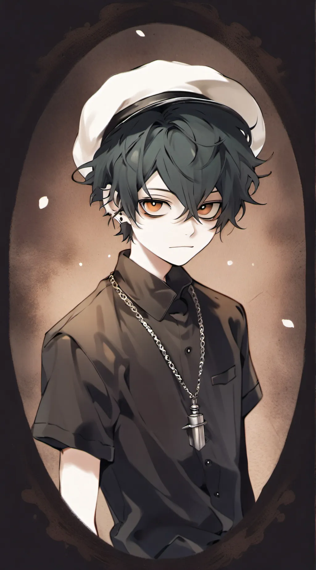 ai character: 2D. background