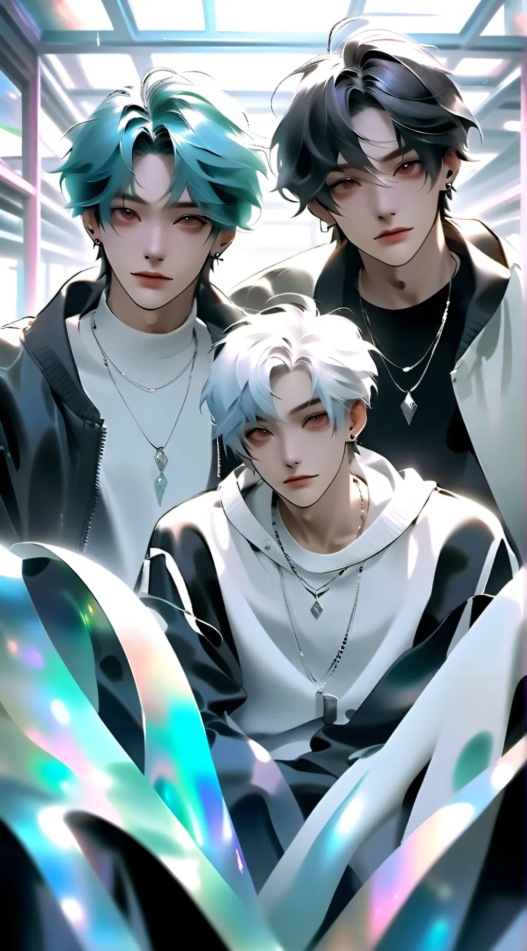 ai character: Benny,Zack,Juli background