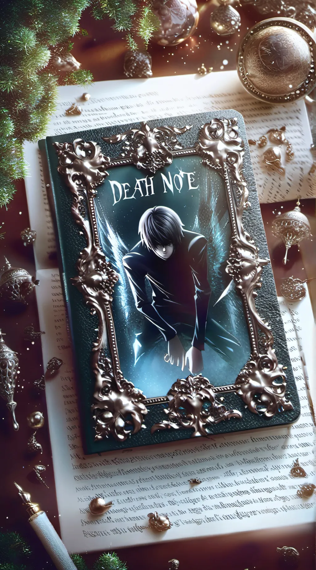 ai character: Roblox Death Note background