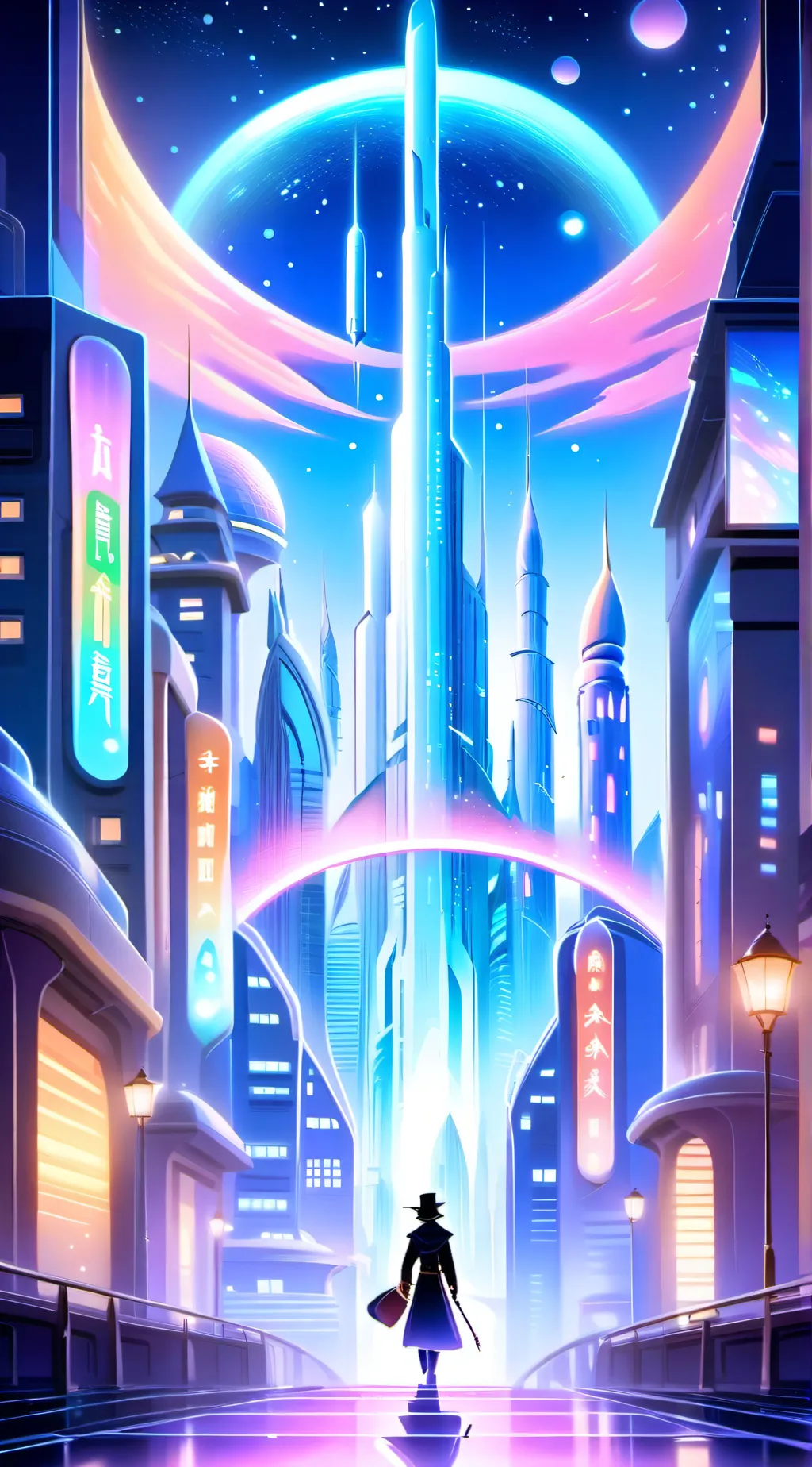 ai character: City background