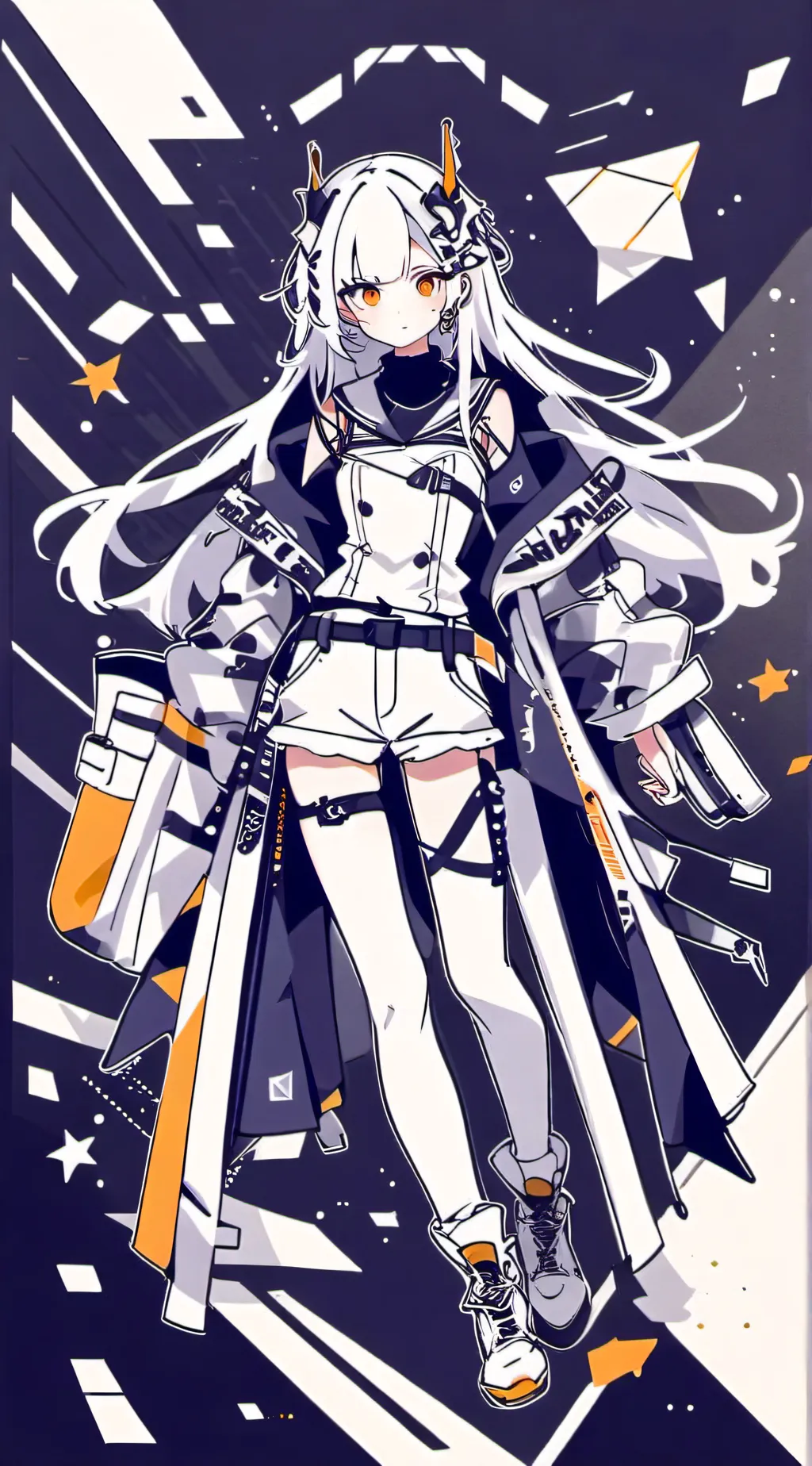 ai character: Radiostatic  background