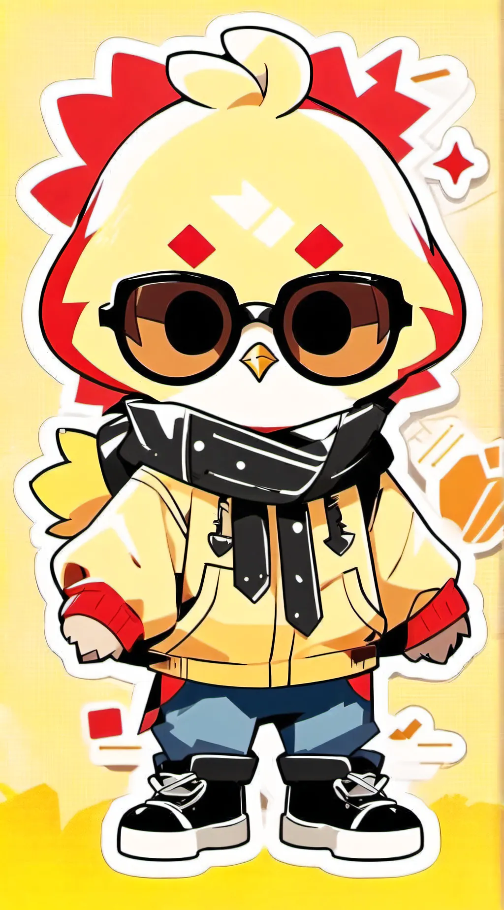 ai character: Kicken Chicken  background
