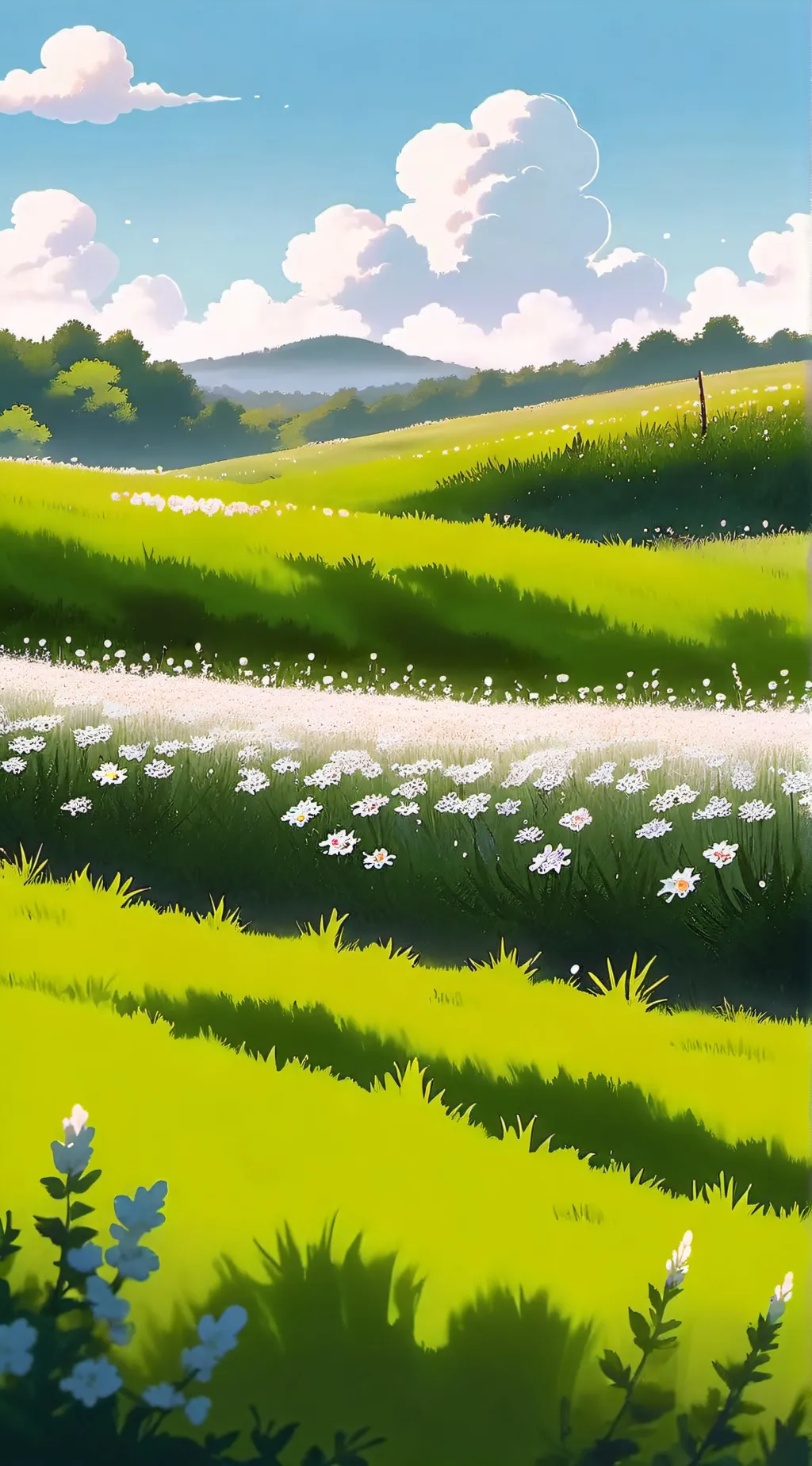 ai character: grass background