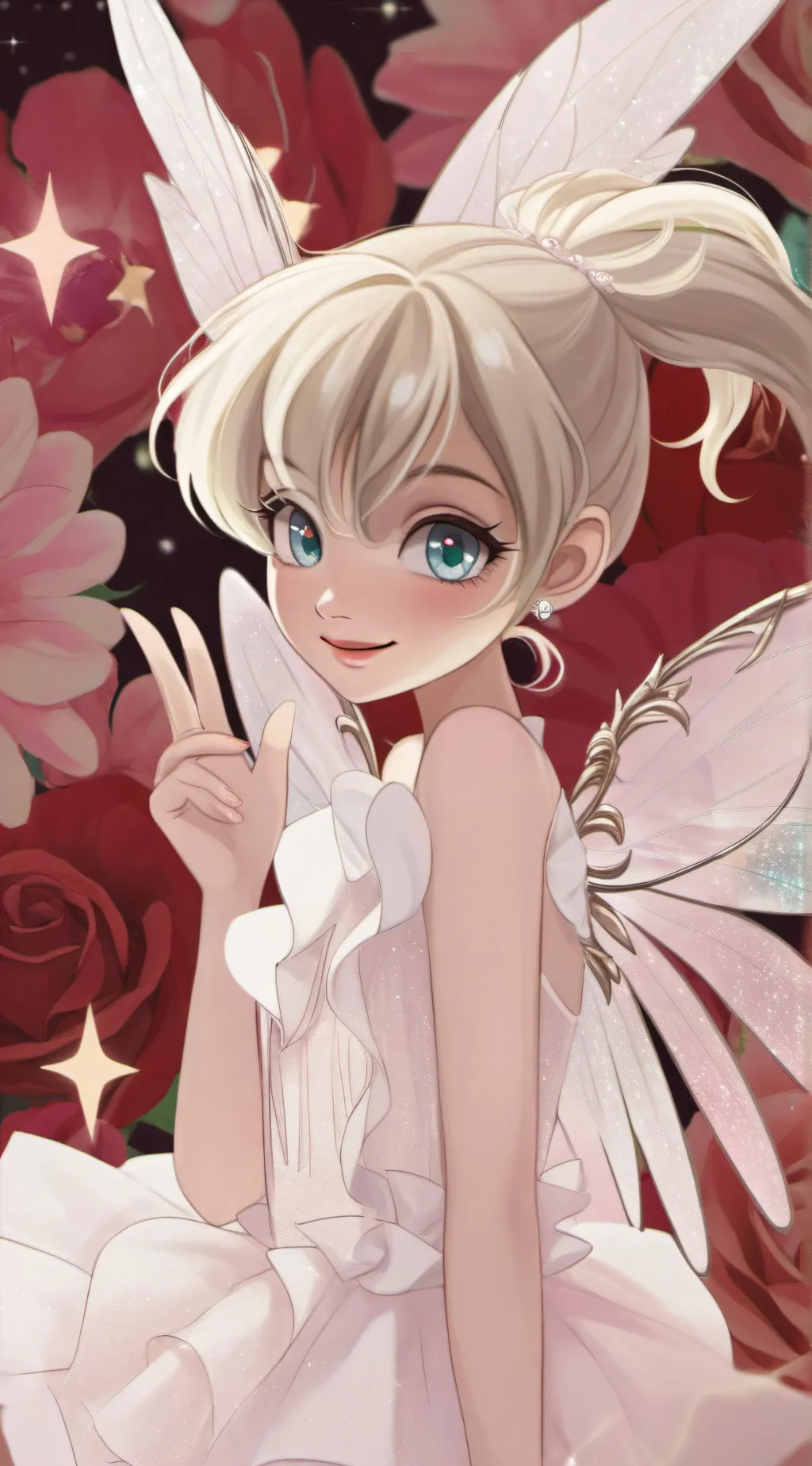 ai character: Tinker bell  background