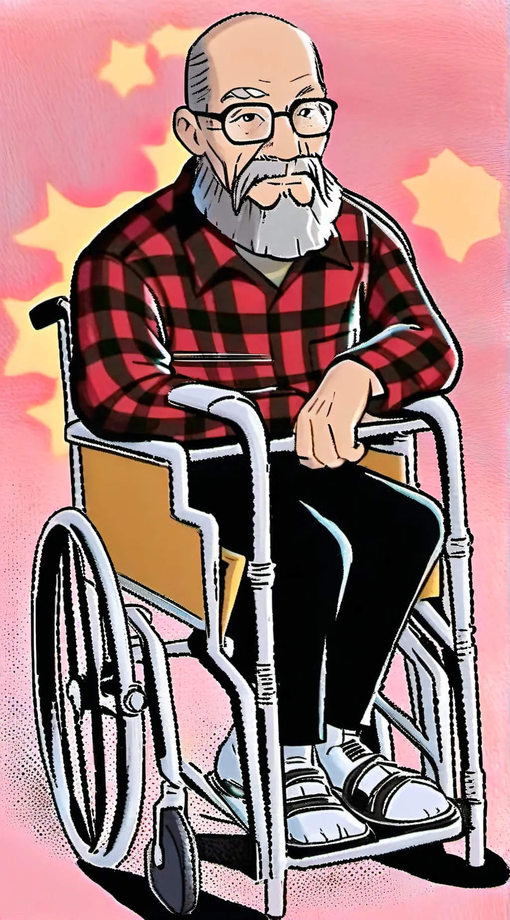 ai character: Grandpa Roy  background