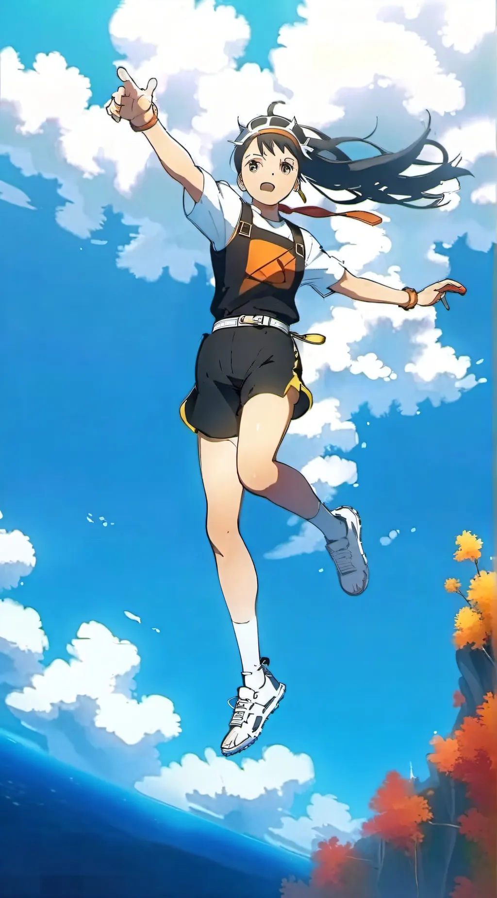 ai character: Suzume  background