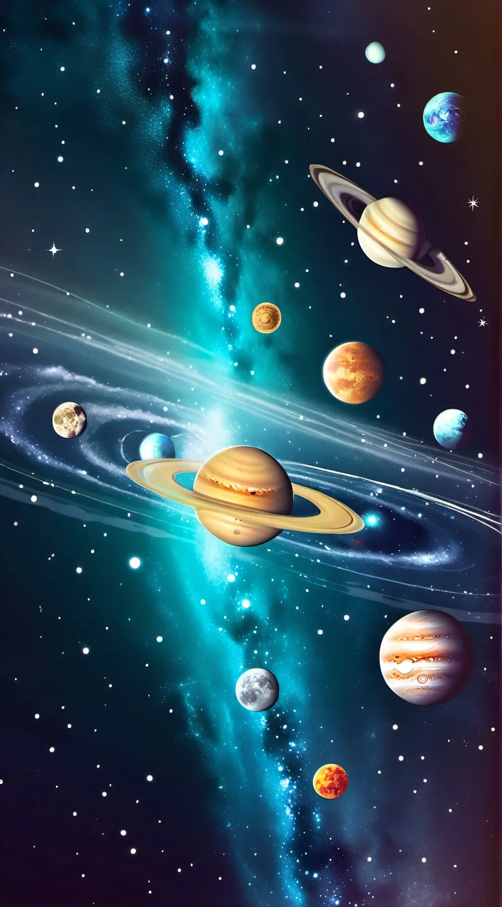 ai character: Rocky Planets  background