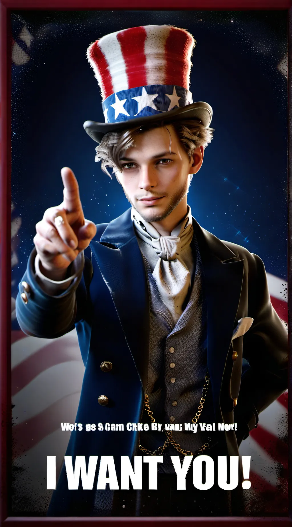 ai character: Uncle Sam background