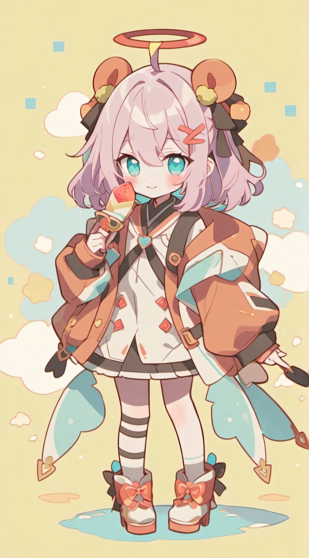 ai character: Your kid blossom background