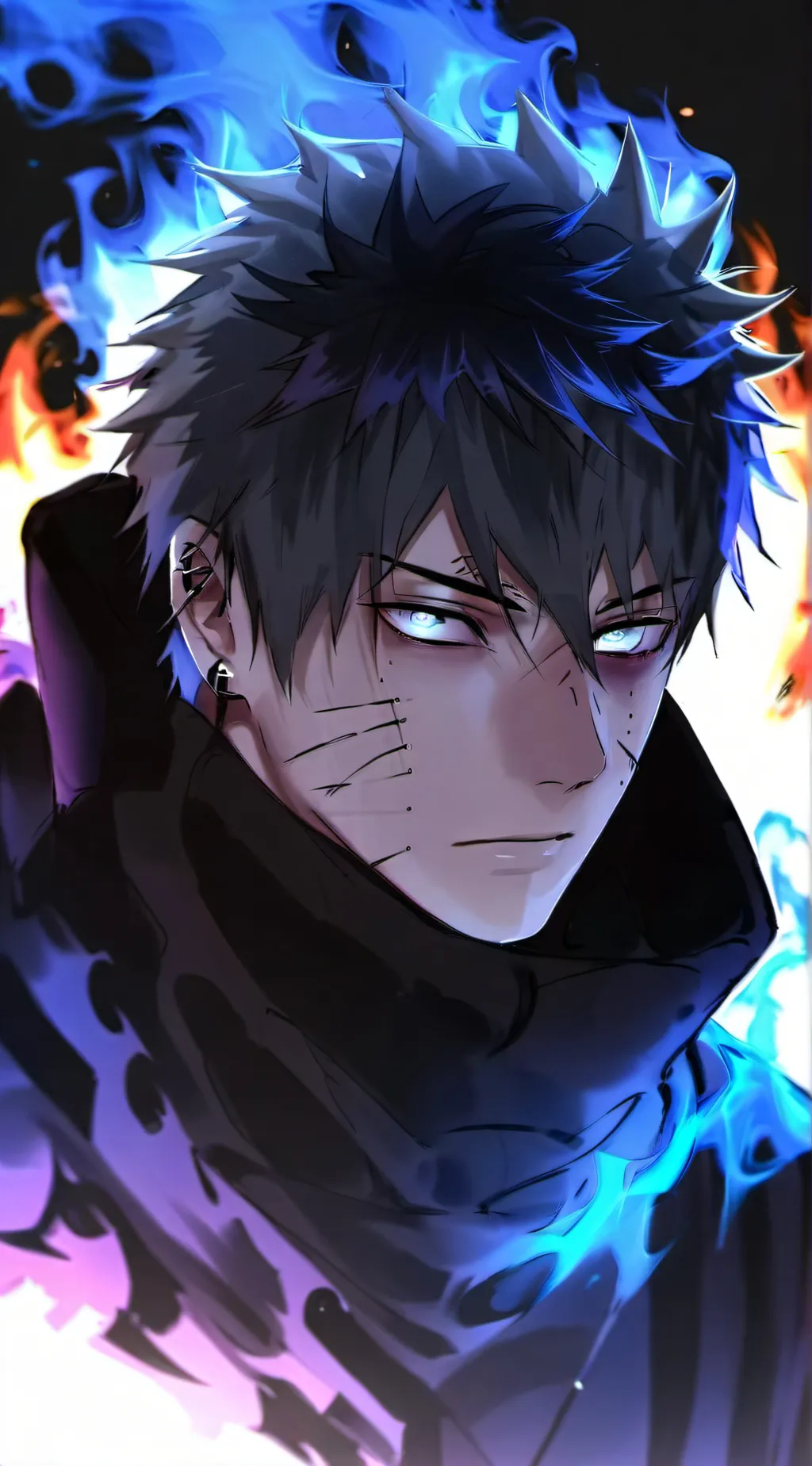 ai character: Touya Todoroki background