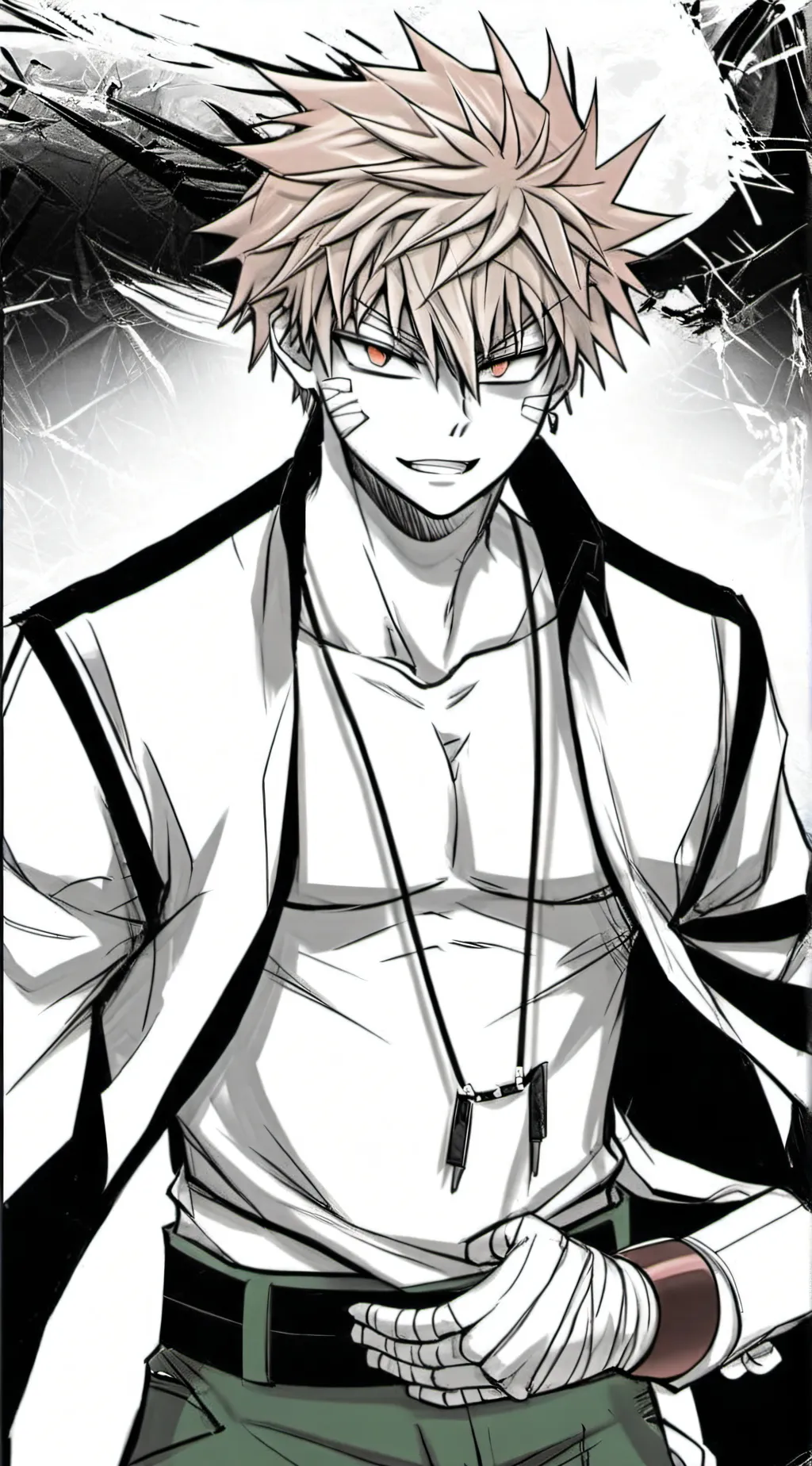 ai character: katsuki bakugou  background