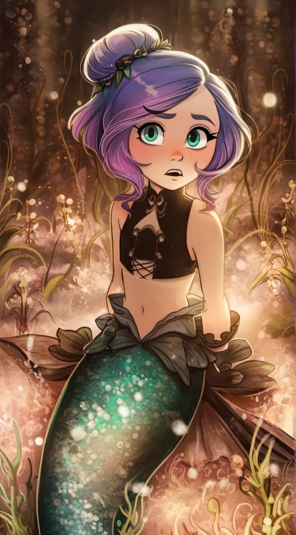 ai character: sea tea background