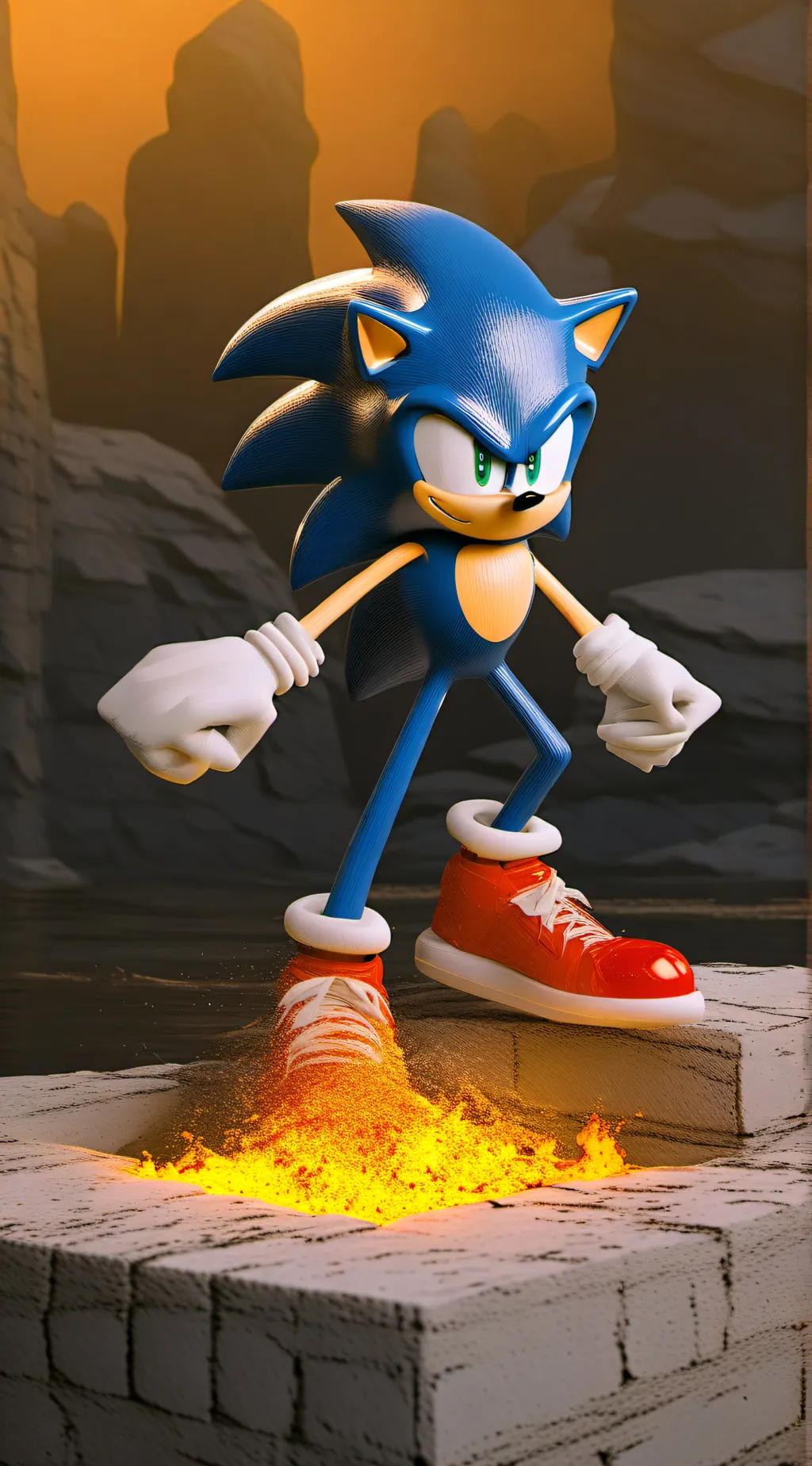ai character: Sonic Boom(Virus background