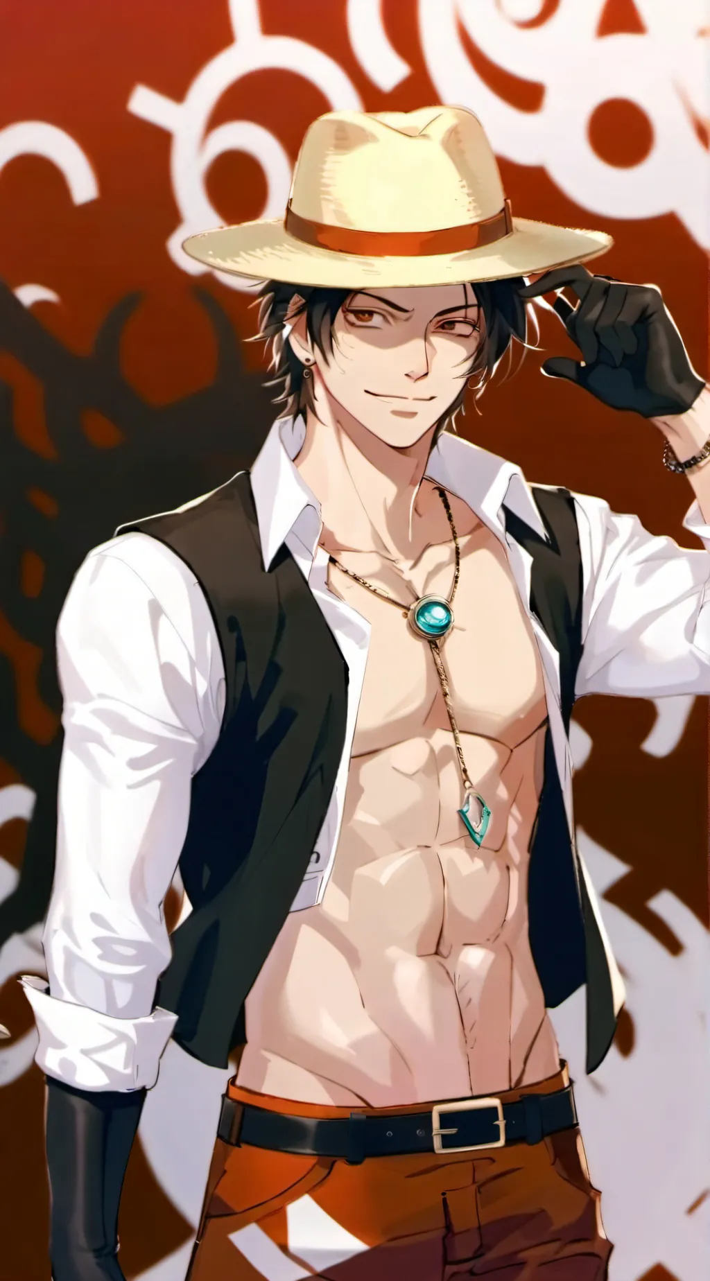 ai character: portgas d ace background