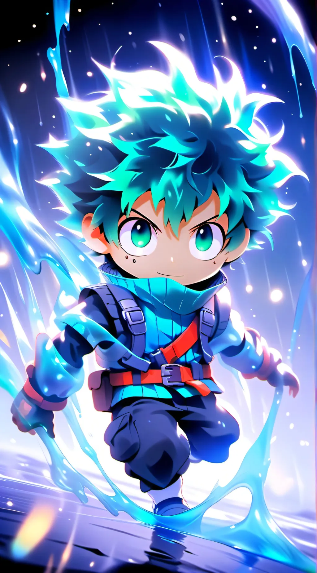 ai character: Deku  background