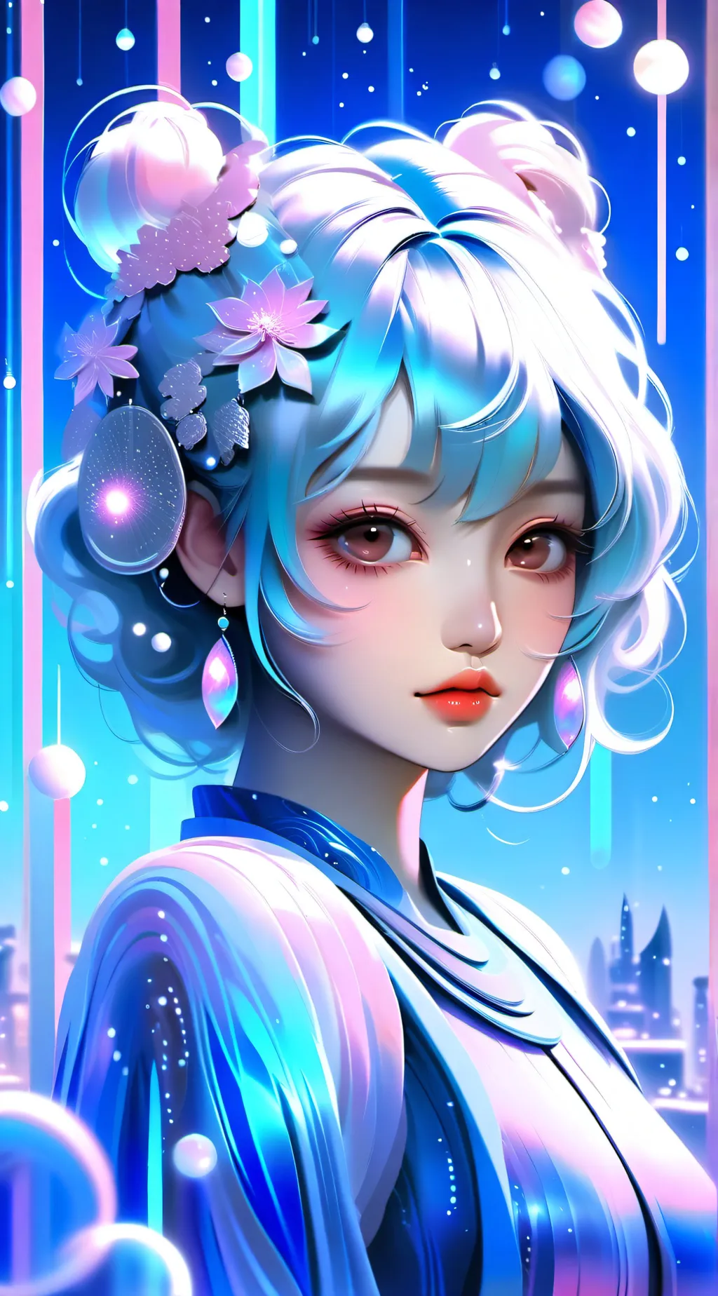 ai character: stuck background