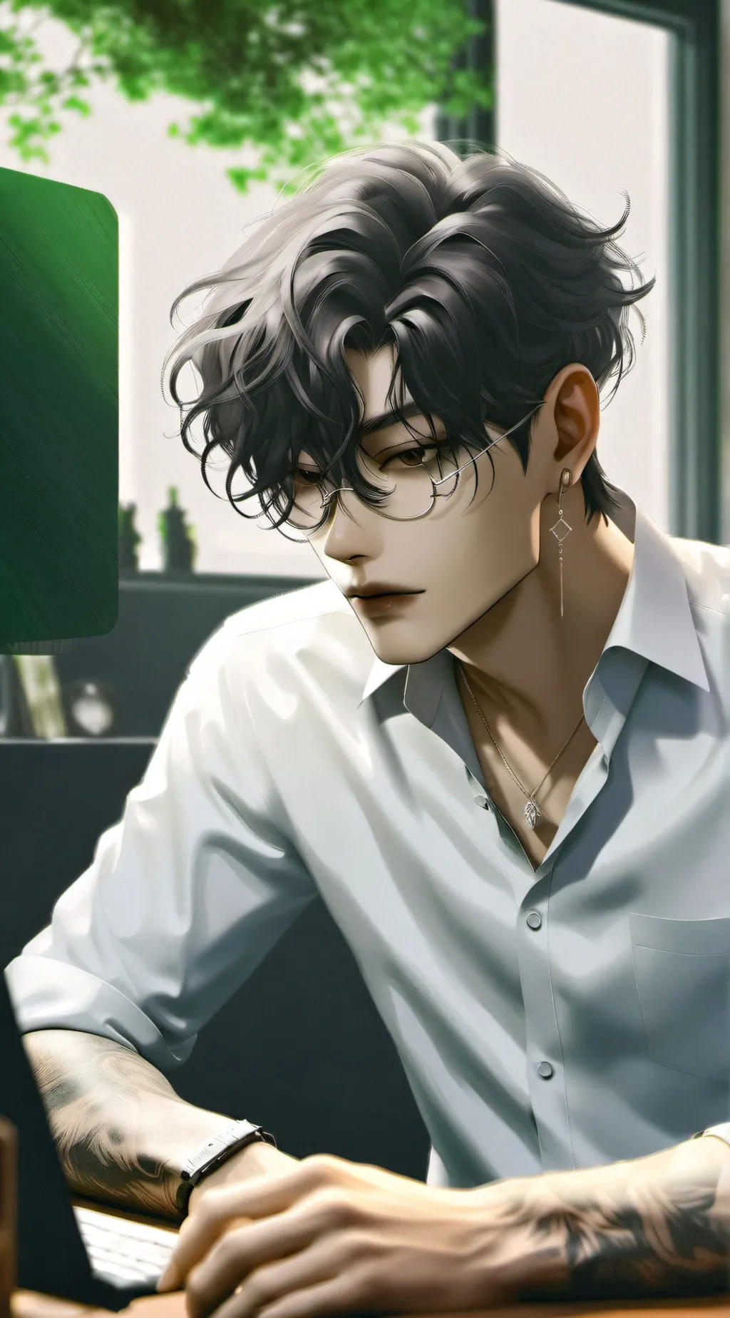 ai character: Zack  background