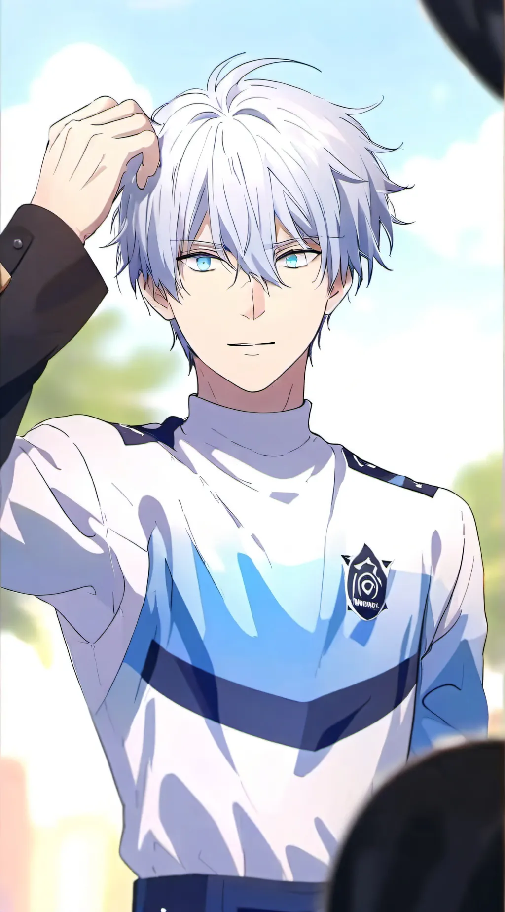 ai character: satoru gojo background