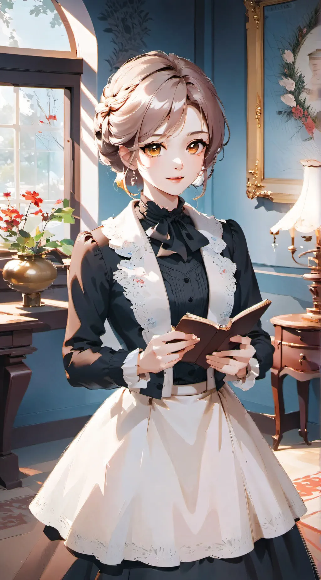 ai character: Rose background