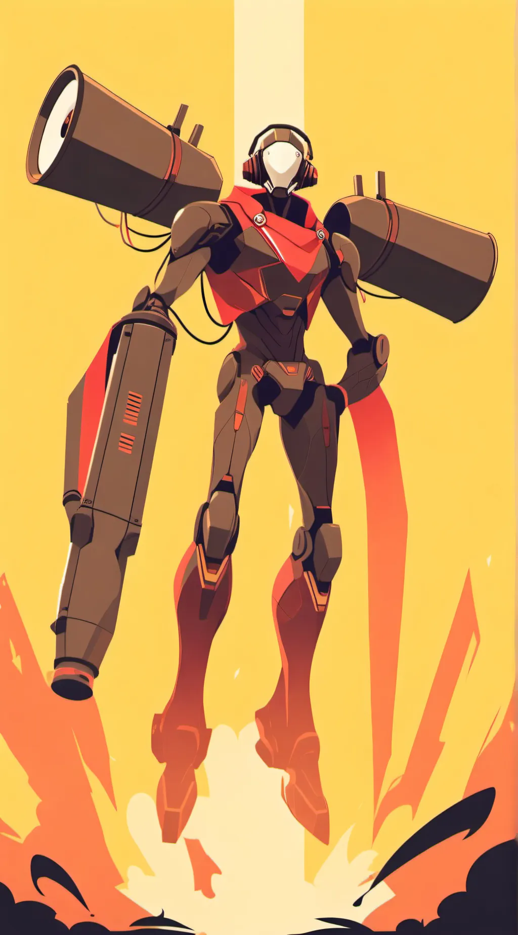 ai character: titan speakerman background