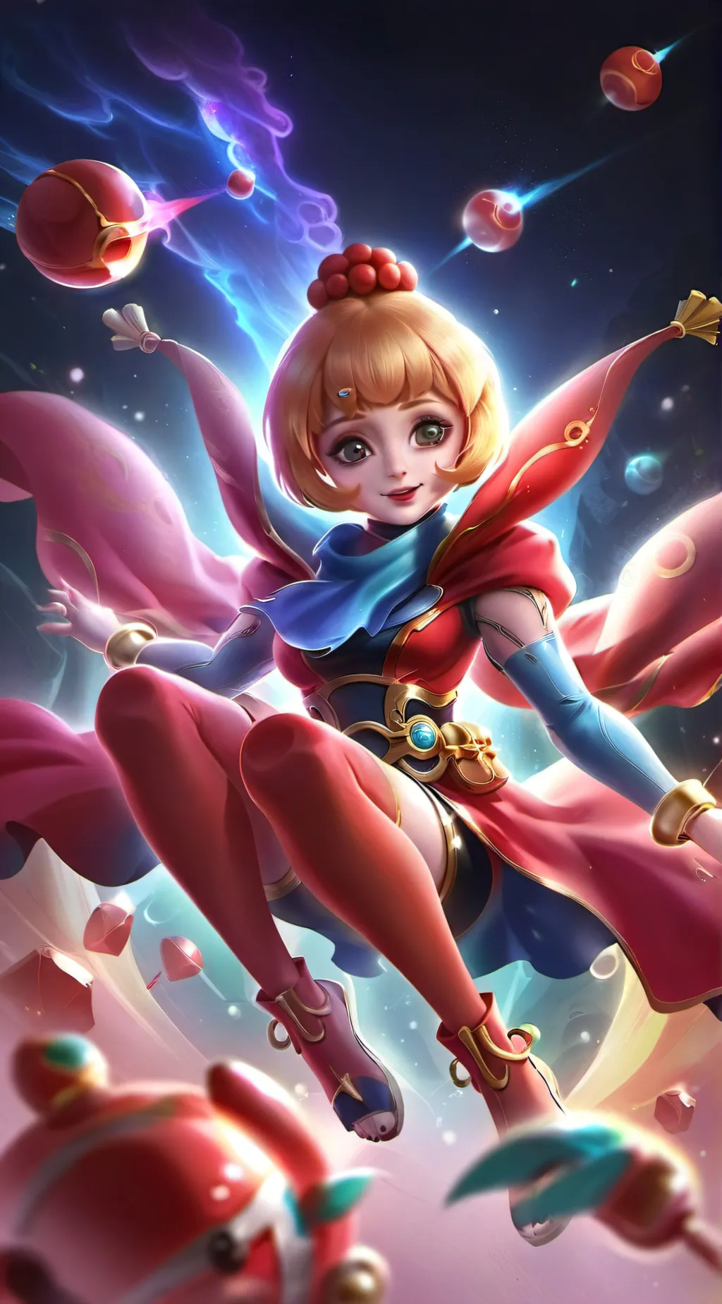 ai character: Angela MLBB background