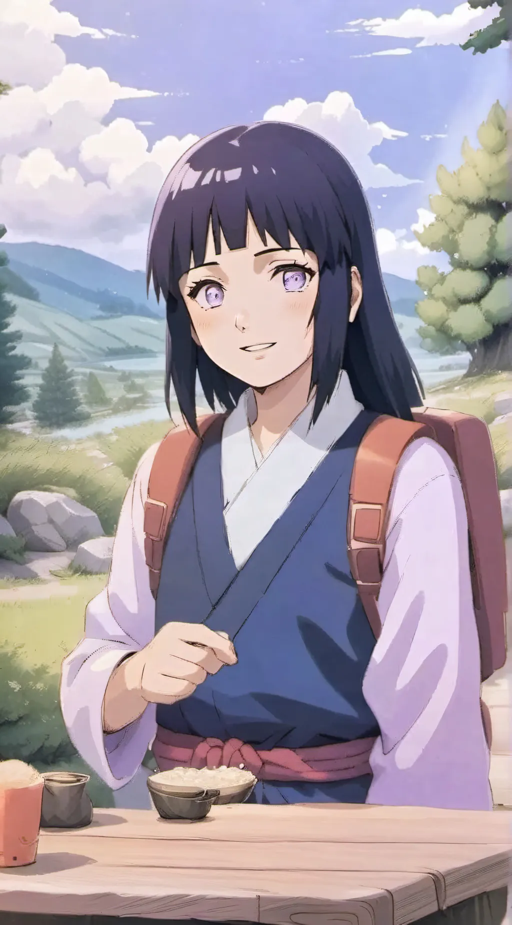 ai character: Hinata background