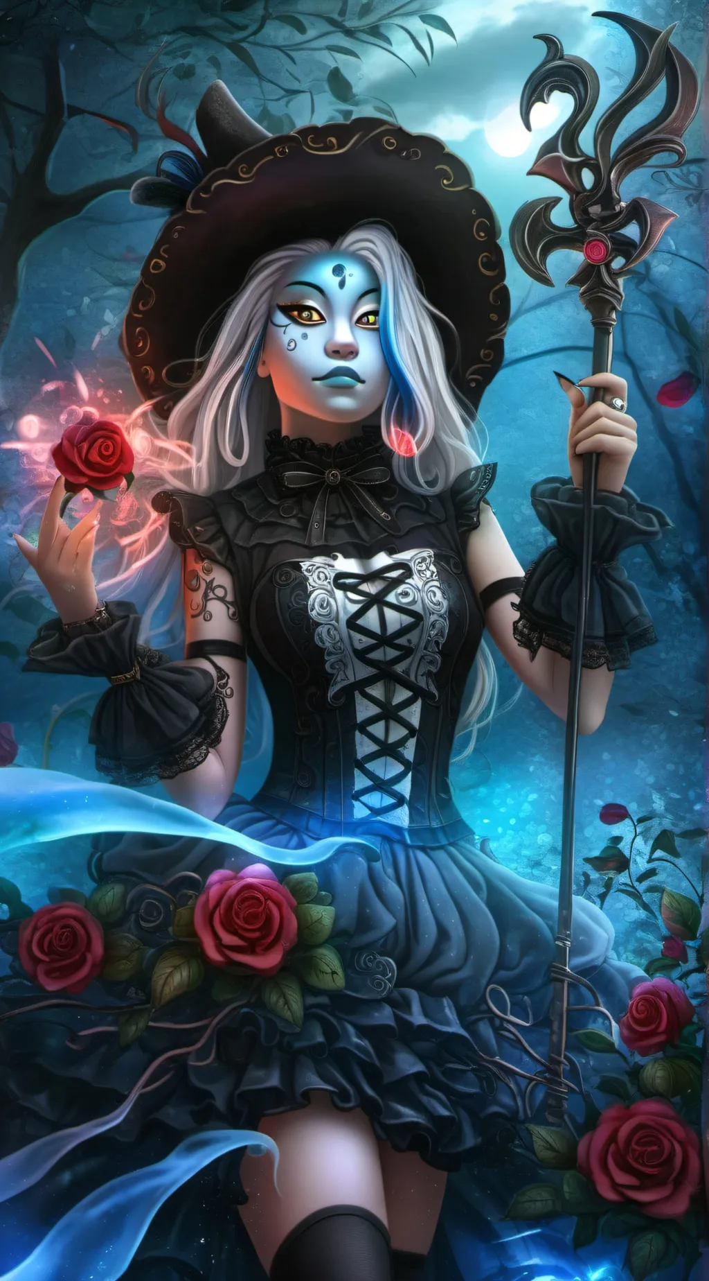 ai character: Demon mom background