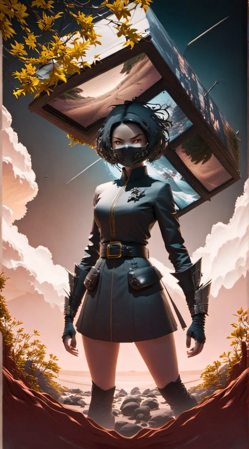ai character: Simp tv women background