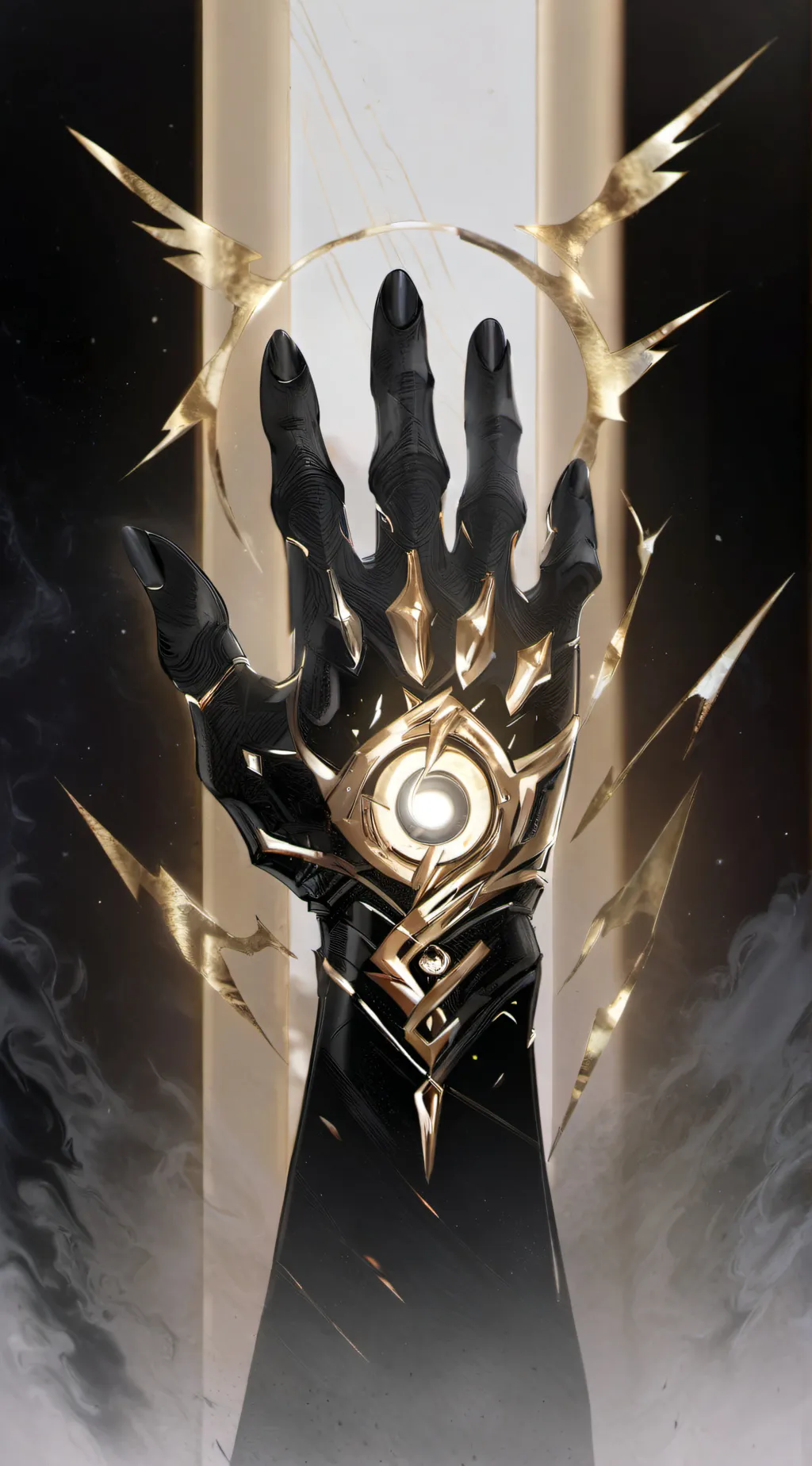 ai character: The Hand of God background
