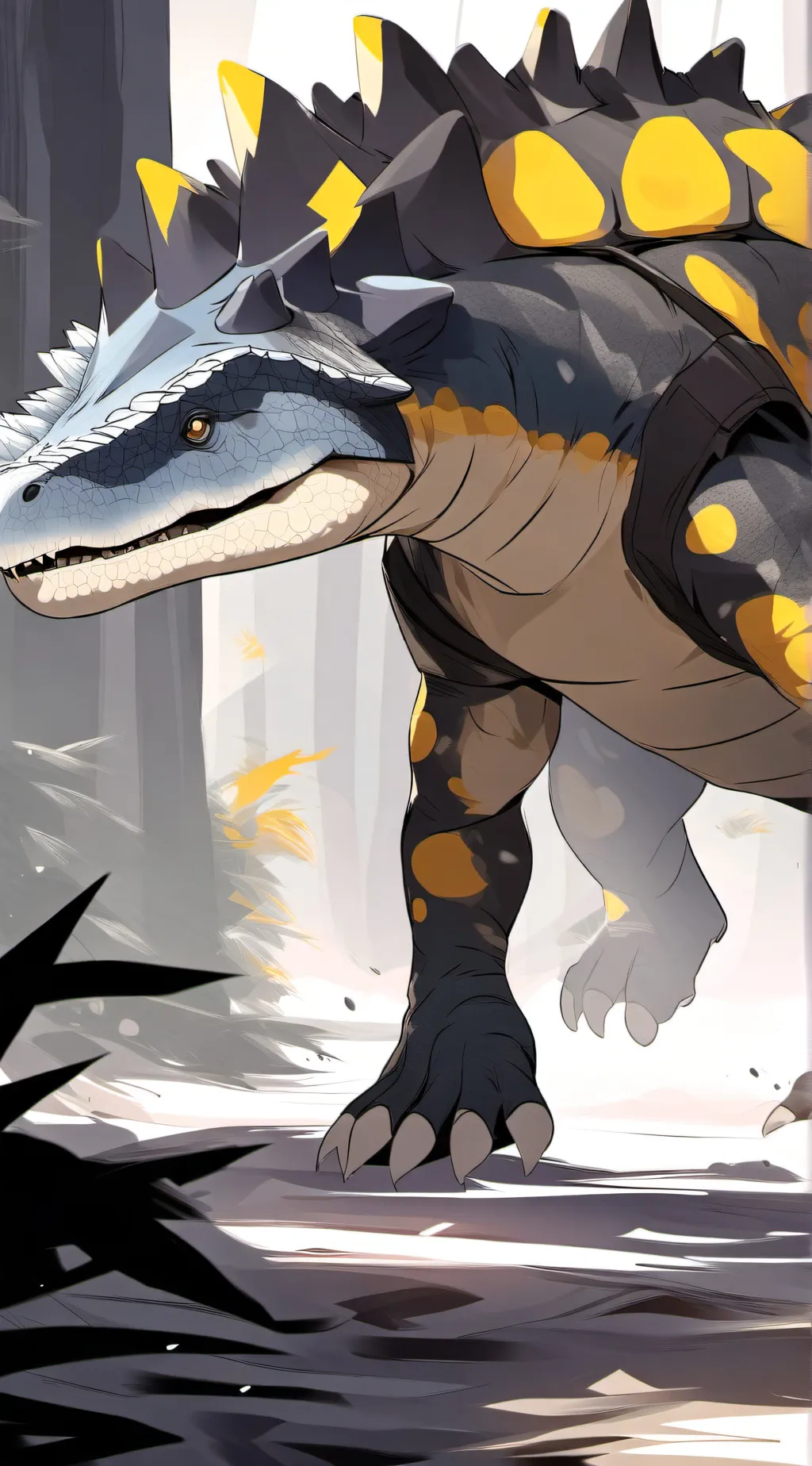 ai character: Bumpy background