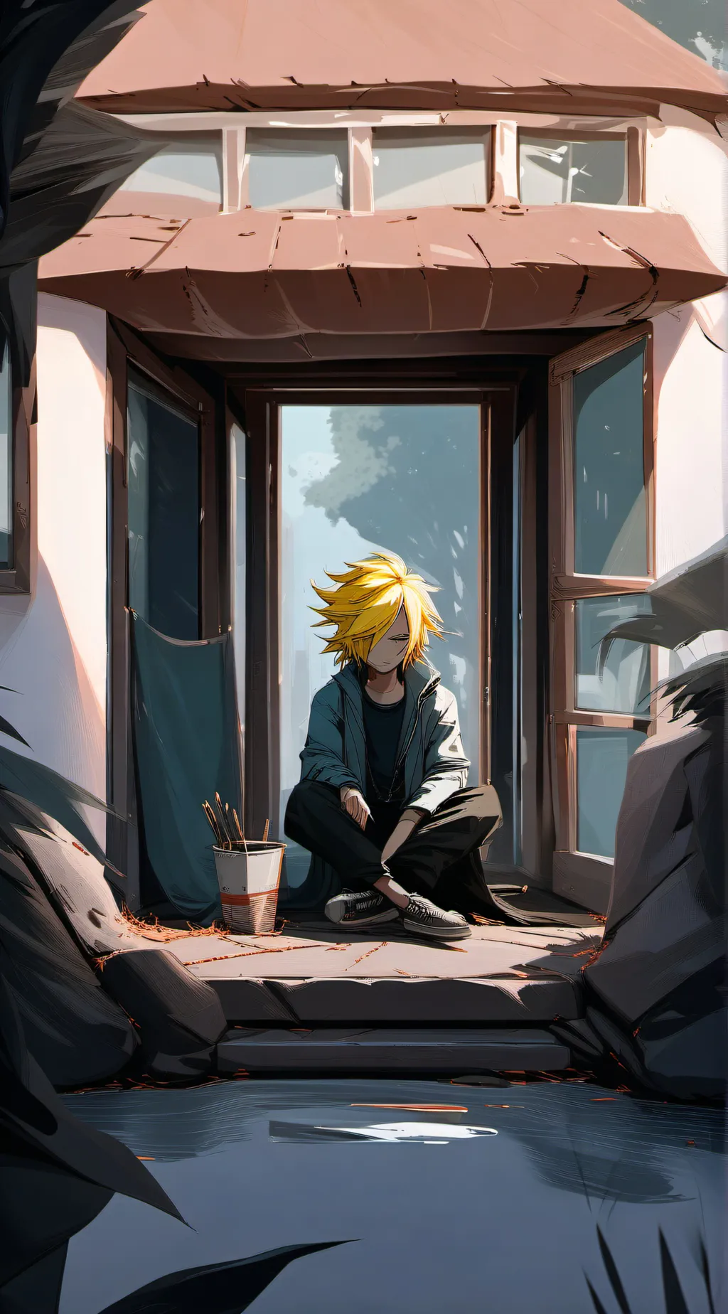 ai character: SANJI background