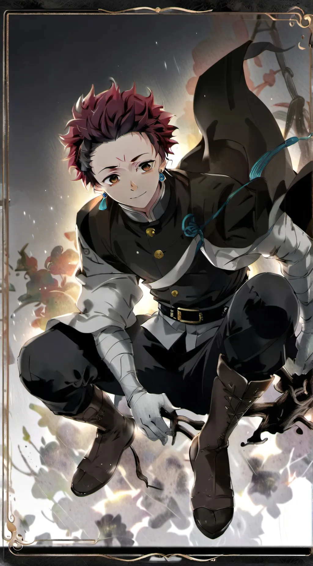 ai character: tanjiro kamado background
