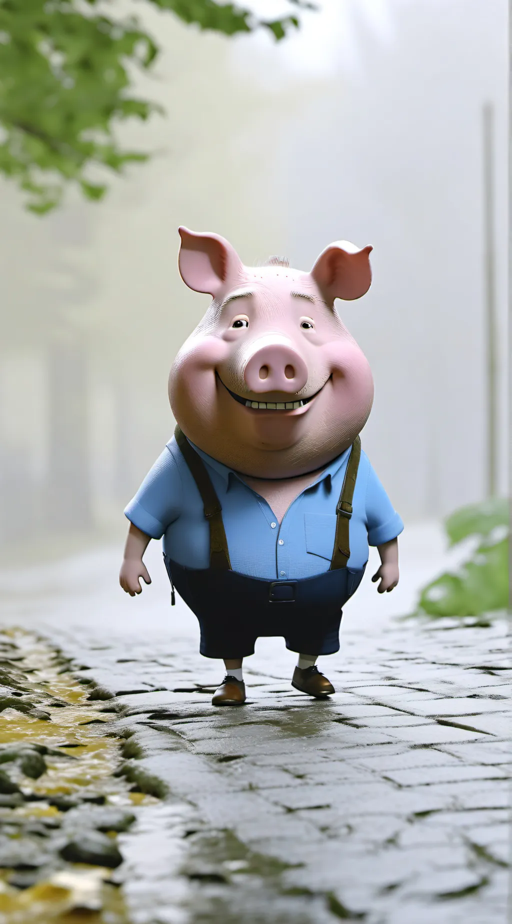 ai character: Daddy Pig background