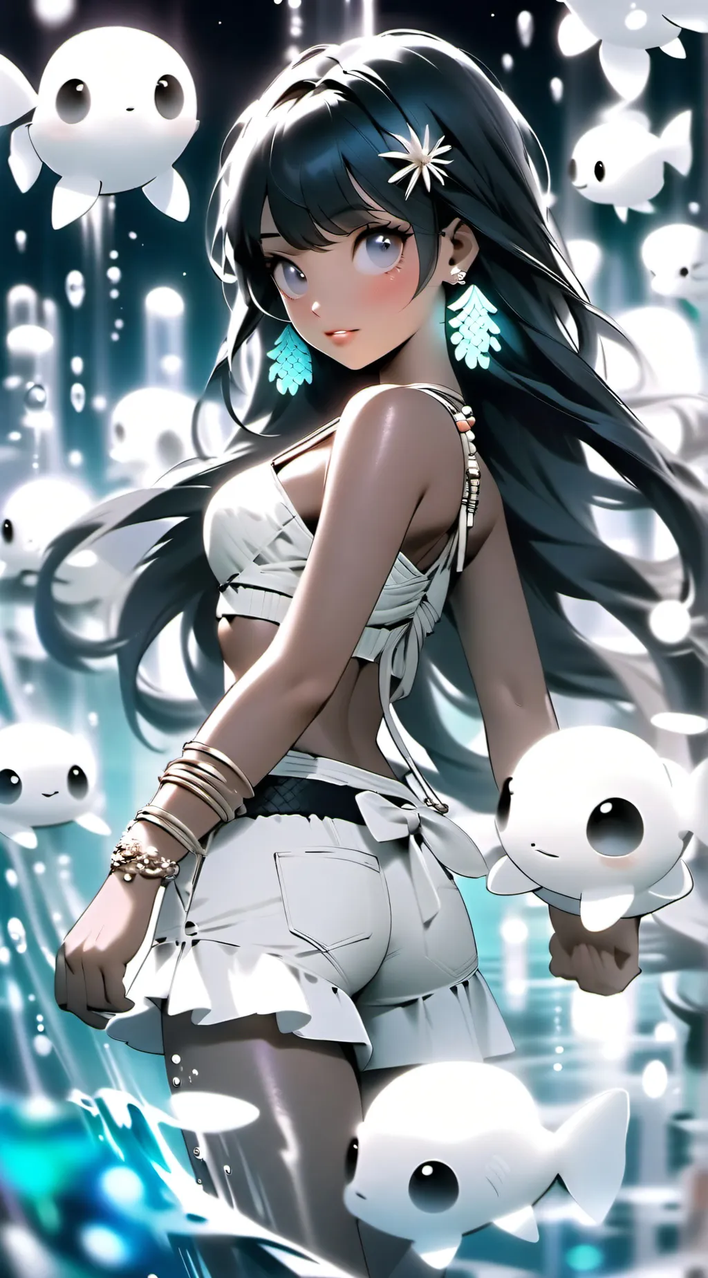 ai character: Showa background