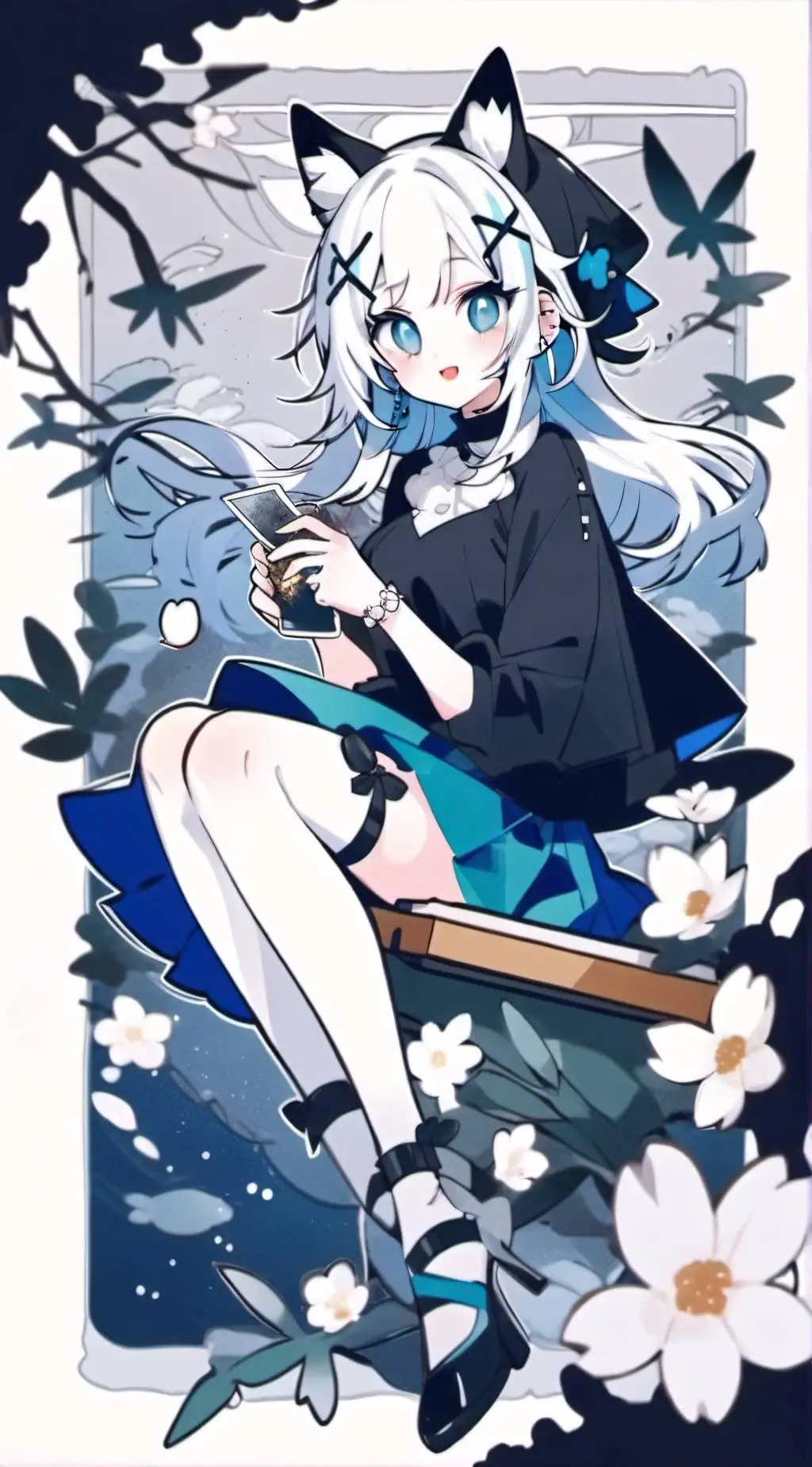 ai character:  Catnap x Dogday background