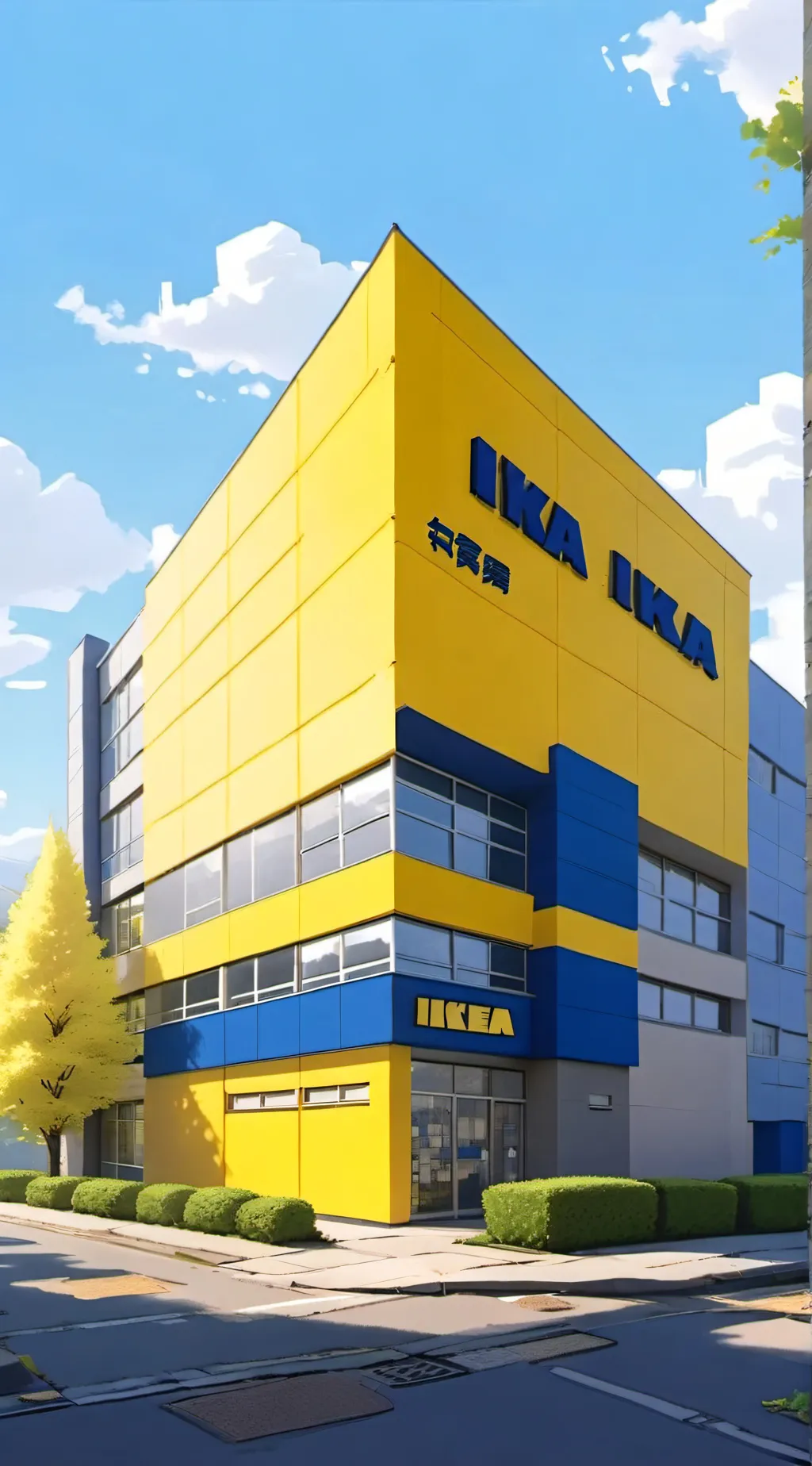 ai character: 3008-ikea background