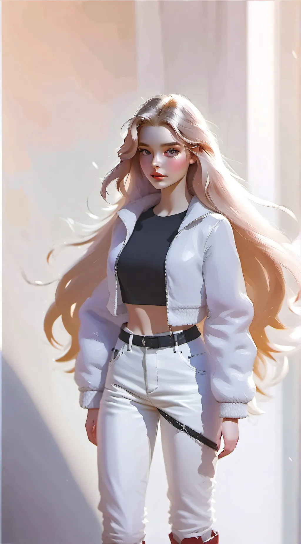 ai character: Doll dress up.  background