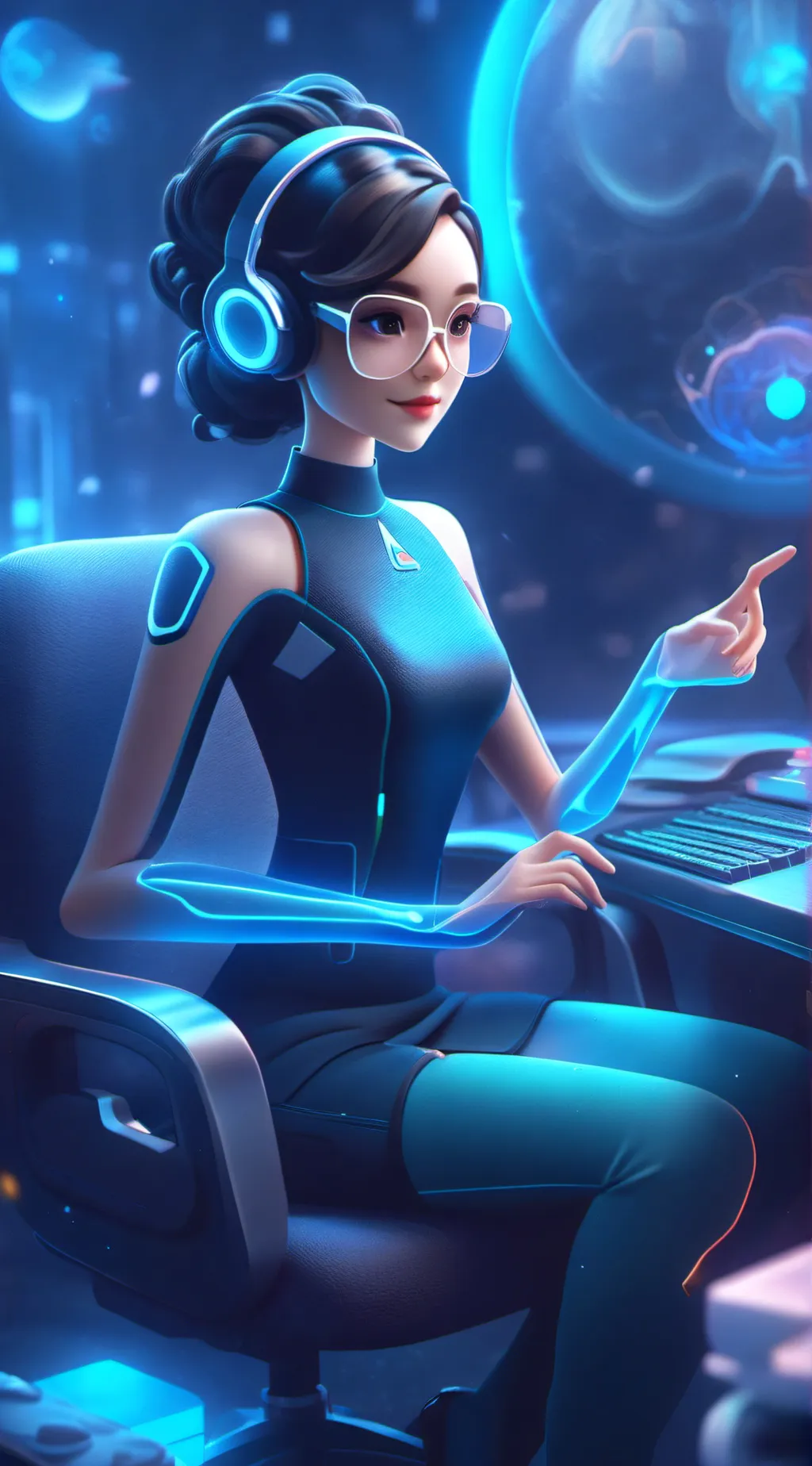 ai character: Amy background
