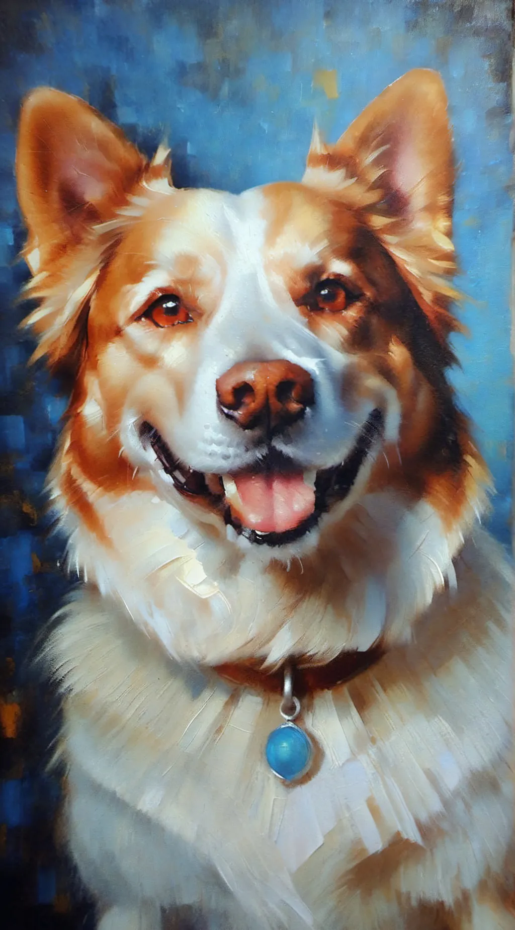 ai character: Smile Dog  background