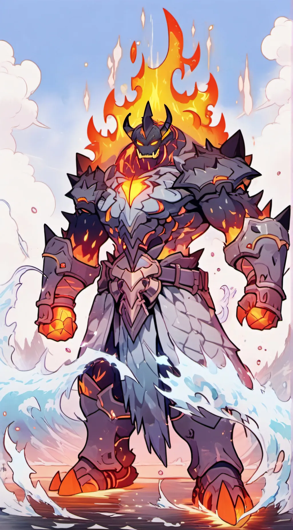 ai character: MOLTEN BOSS TDS background